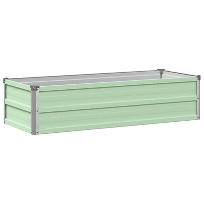 Verhoogd Tuinbed Pastelgroen 100 x 40 x 24 cm koudgewalst staal