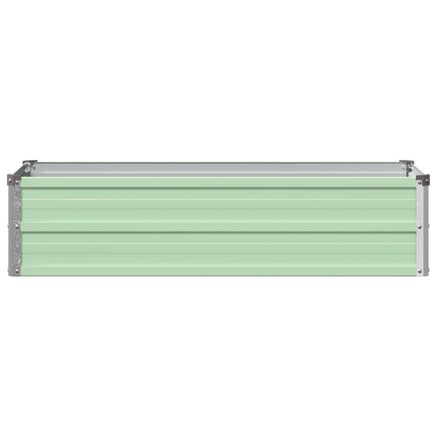 Verhoogd Tuinbed Pastelgroen 100 x 40 x 24 cm koudgewalst staal