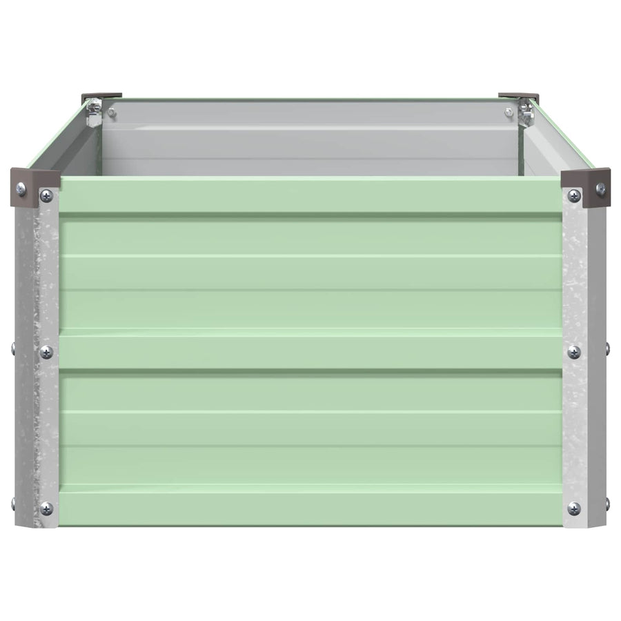 Verhoogd Tuinbed Pastelgroen 100 x 40 x 24 cm koudgewalst staal