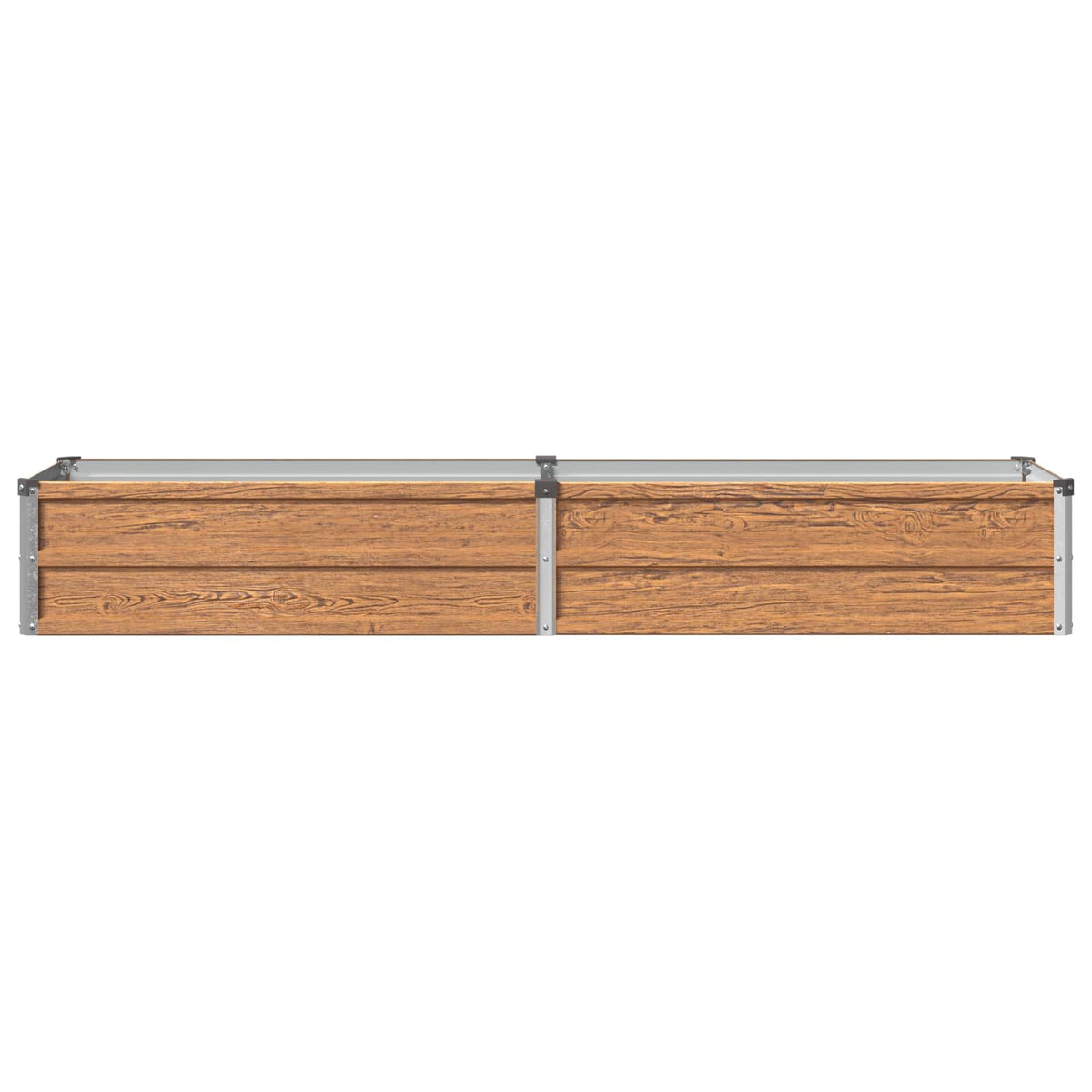 Verhoogd Tuinbed Houtbruin 160 x 40 x 24 cm koudgewalst staal