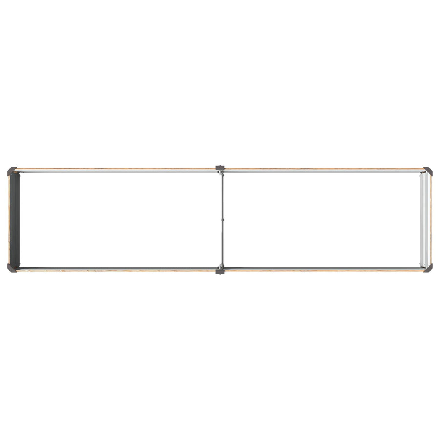 Verhoogd Tuinbed Houtbruin 160 x 40 x 24 cm koudgewalst staal