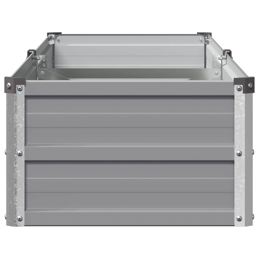 Verhoogd Tuinbed Grijs 160 x 40 x 24 cm koudgewalst staal