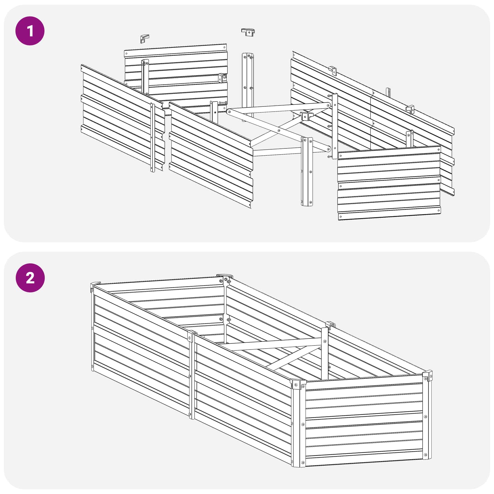 Verhoogd Tuinbed Bruin 160 x 40 x 24 cm koudgewalst staal