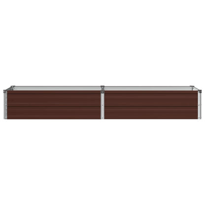 Verhoogd Tuinbed Bruin 160 x 40 x 24 cm koudgewalst staal