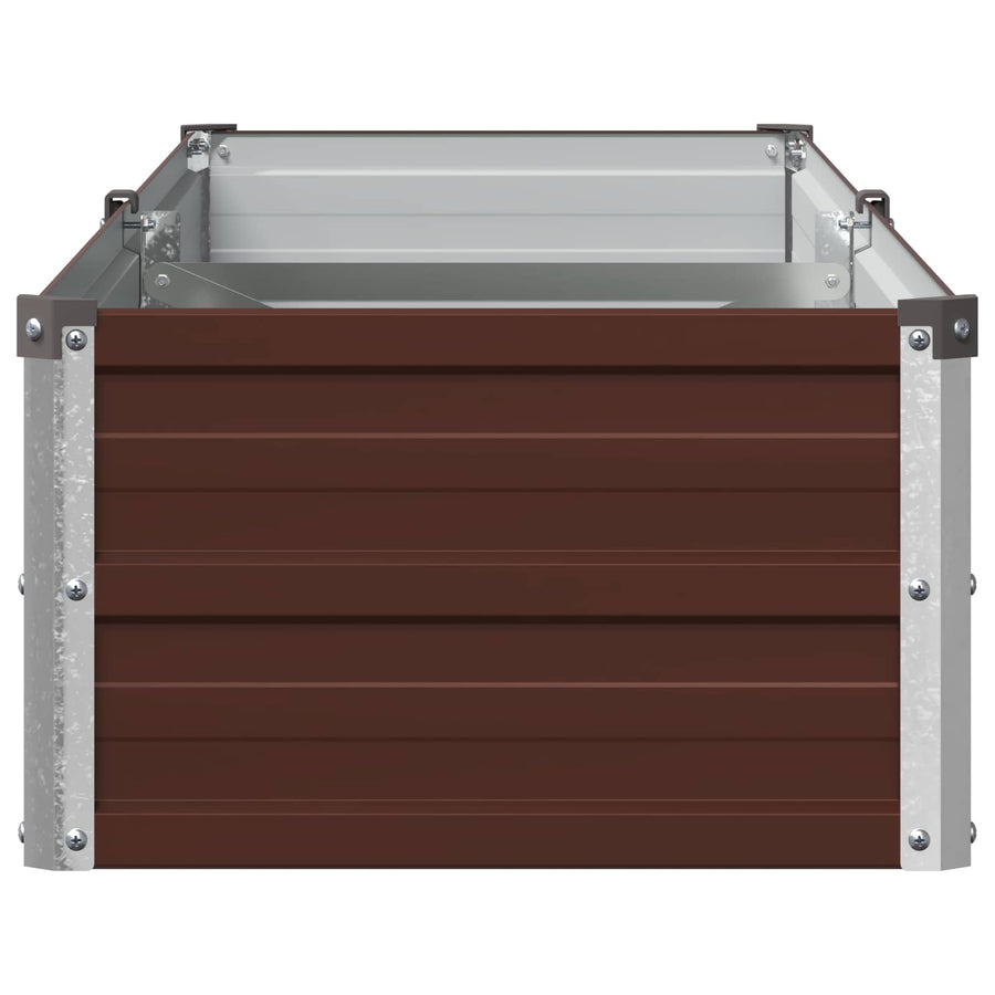Verhoogd Tuinbed Bruin 160 x 40 x 24 cm koudgewalst staal
