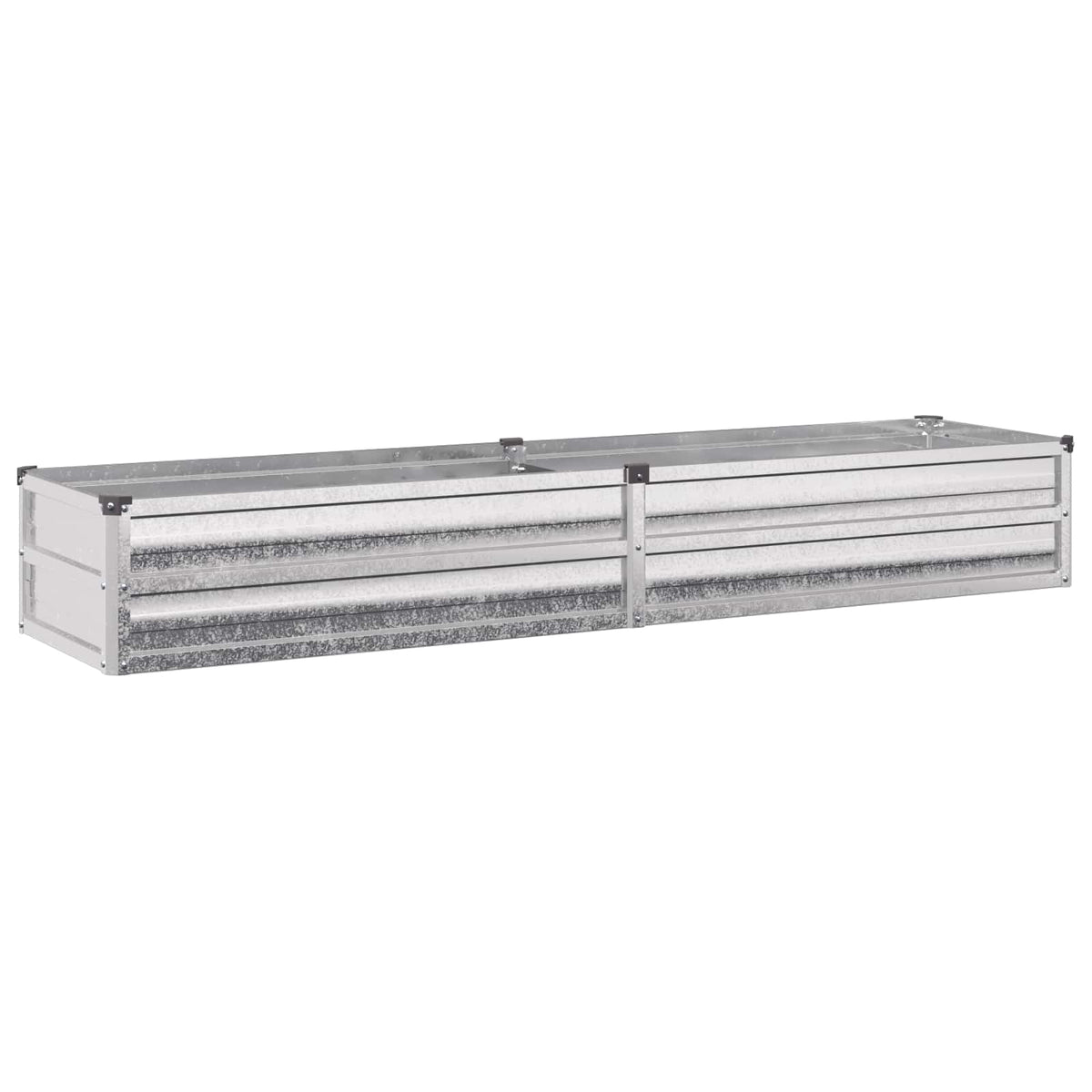 Verhoogd Tuinbed Zilverkleurig 160 x 40 x 24 cm gegalvaniseerd
