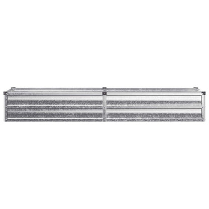 Verhoogd Tuinbed Zilverkleurig 160 x 40 x 24 cm gegalvaniseerd