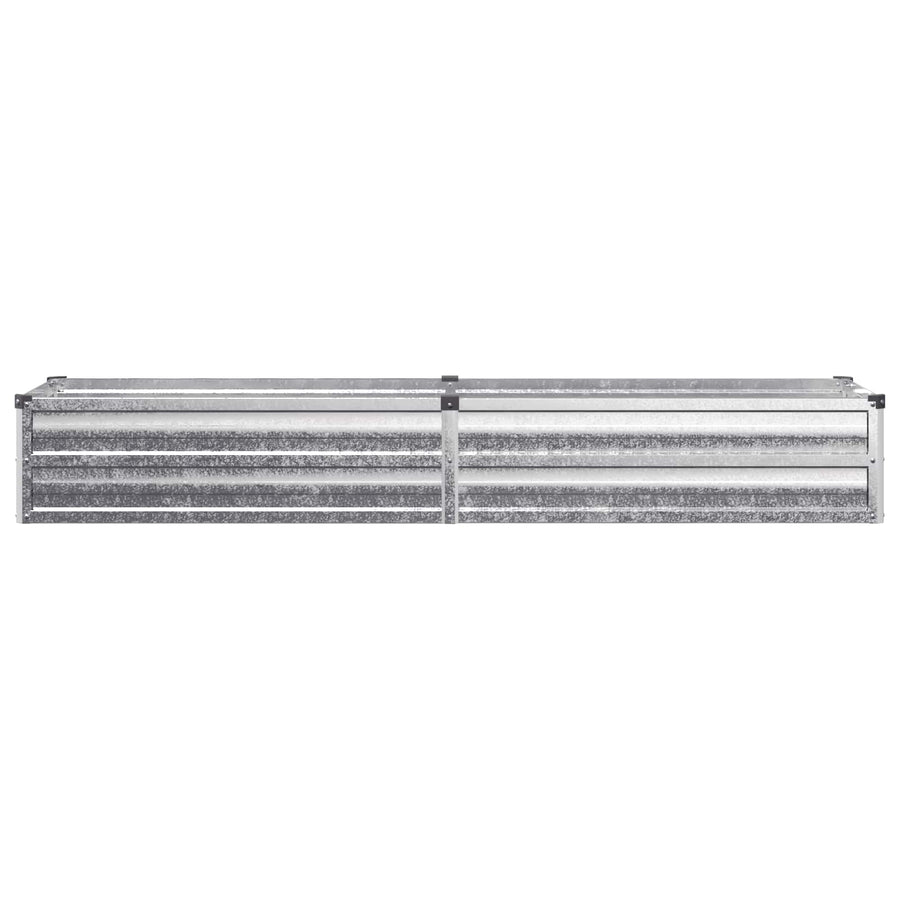 Verhoogd Tuinbed Zilverkleurig 160 x 40 x 24 cm gegalvaniseerd