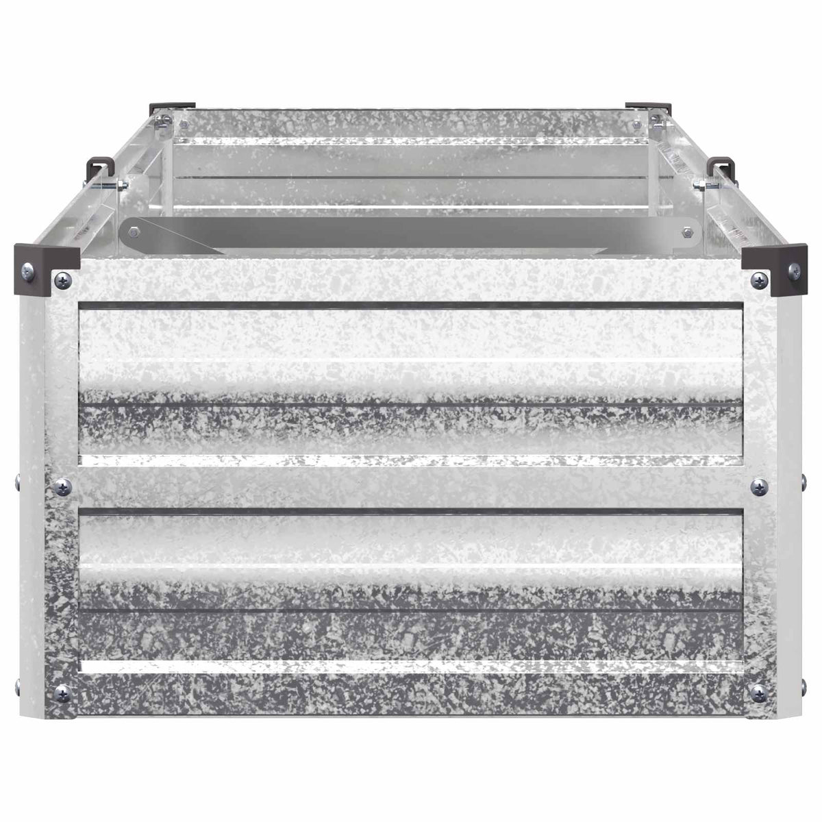 Verhoogd Tuinbed Zilverkleurig 160 x 40 x 24 cm gegalvaniseerd