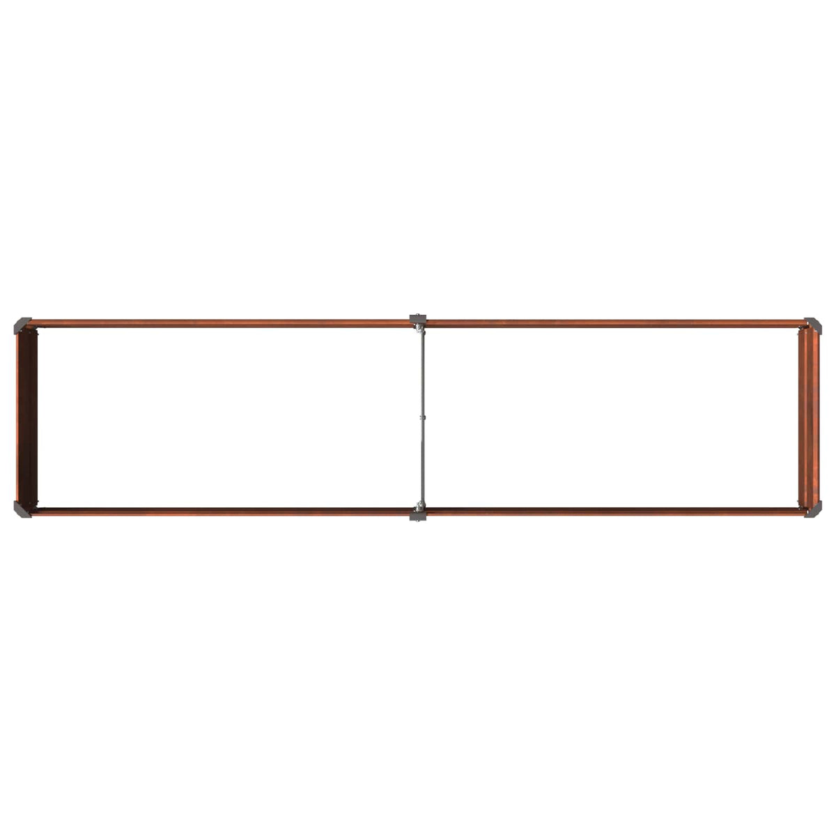 Verhoogd Tuinbed Roestig 160 x 40 x 24 cm corton
