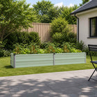 Tuinbed verhoogd 160x40x24 cm pastelgroen staal
