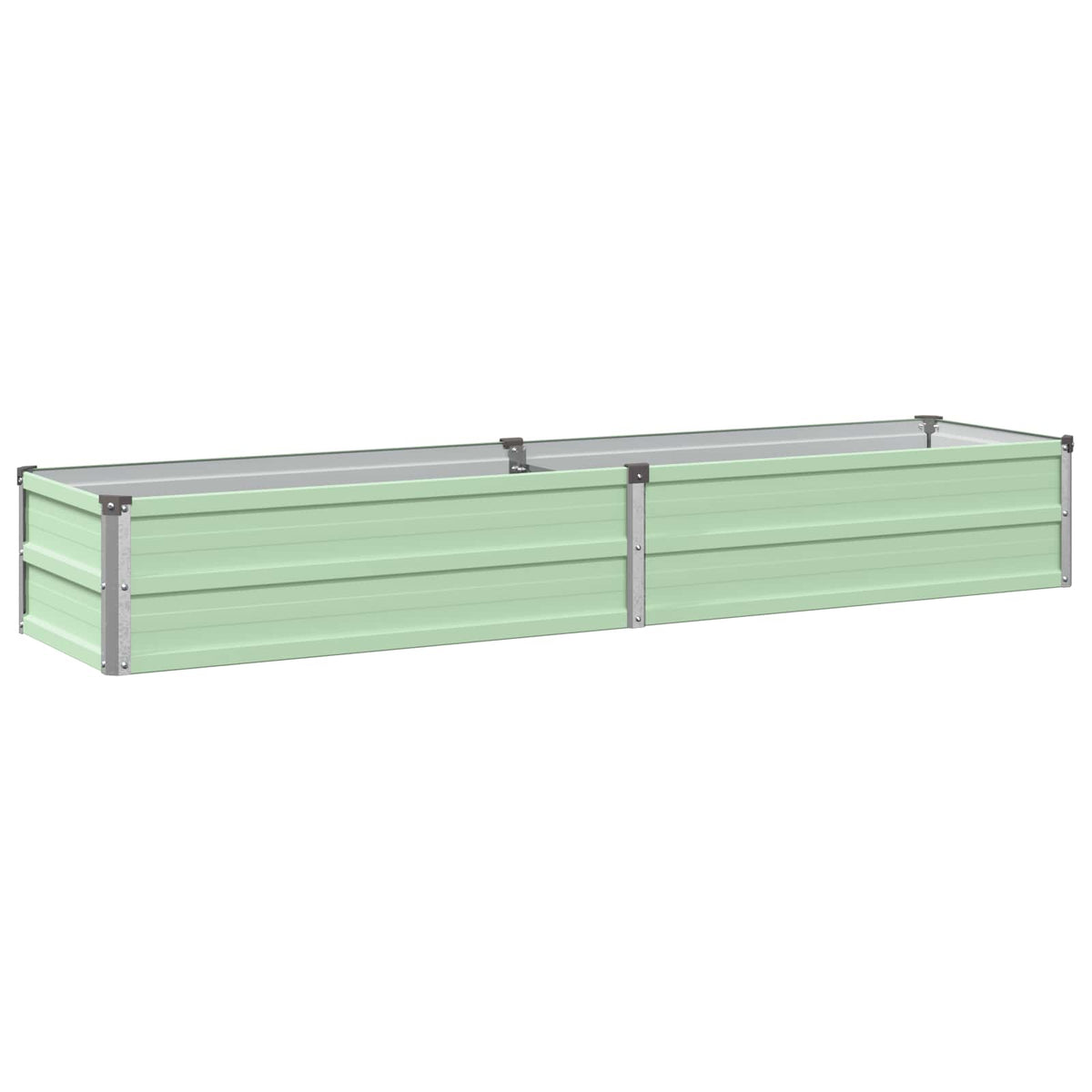 Verhoogd Tuinbed Pastelgroen 160 x 40 x 24 cm koudgewalst staal