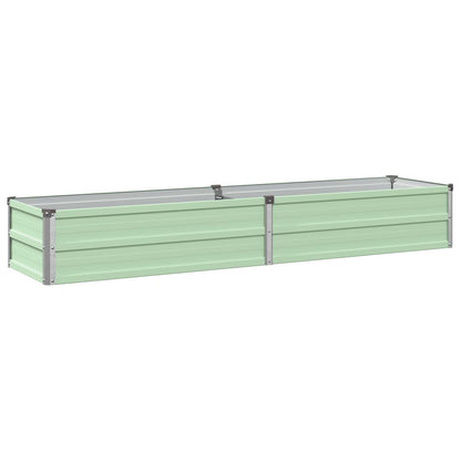 Verhoogd Tuinbed Pastelgroen 160 x 40 x 24 cm koudgewalst staal