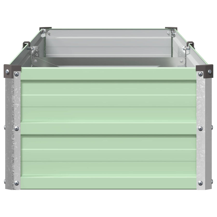 Verhoogd Tuinbed Pastelgroen 160 x 40 x 24 cm koudgewalst staal