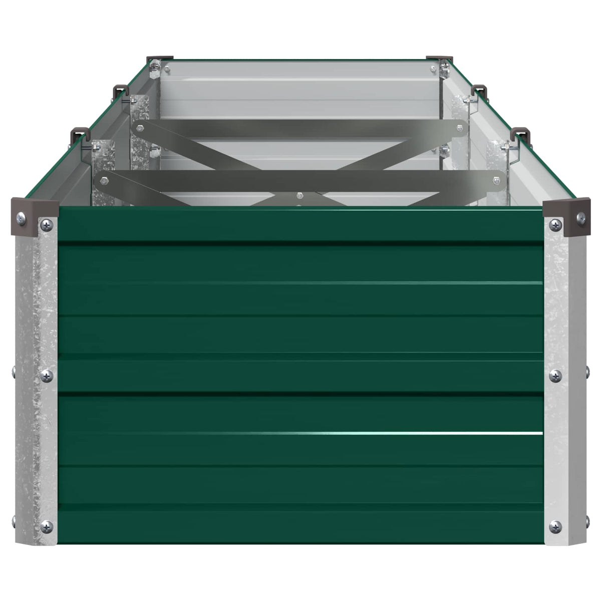 Verhoogd Tuinbed Groen 240 x 40 x 24 cm koudgewalst stalen