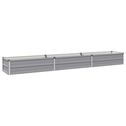 Verhoogd Tuinbed Grijs 240 x 40 x 24 cm koudgewalst staal