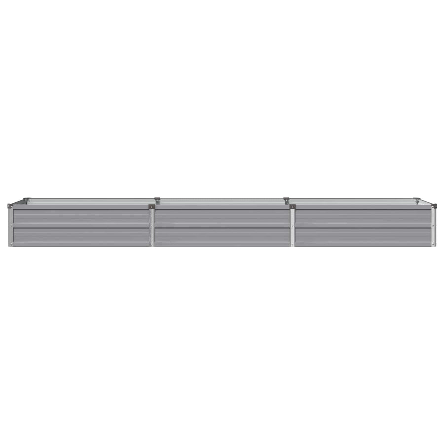 Verhoogd Tuinbed Grijs 240 x 40 x 24 cm koudgewalst staal