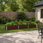 Verhoogd Tuinbed Bruin 240 x 40 x 24 cm koudgewalst staal
