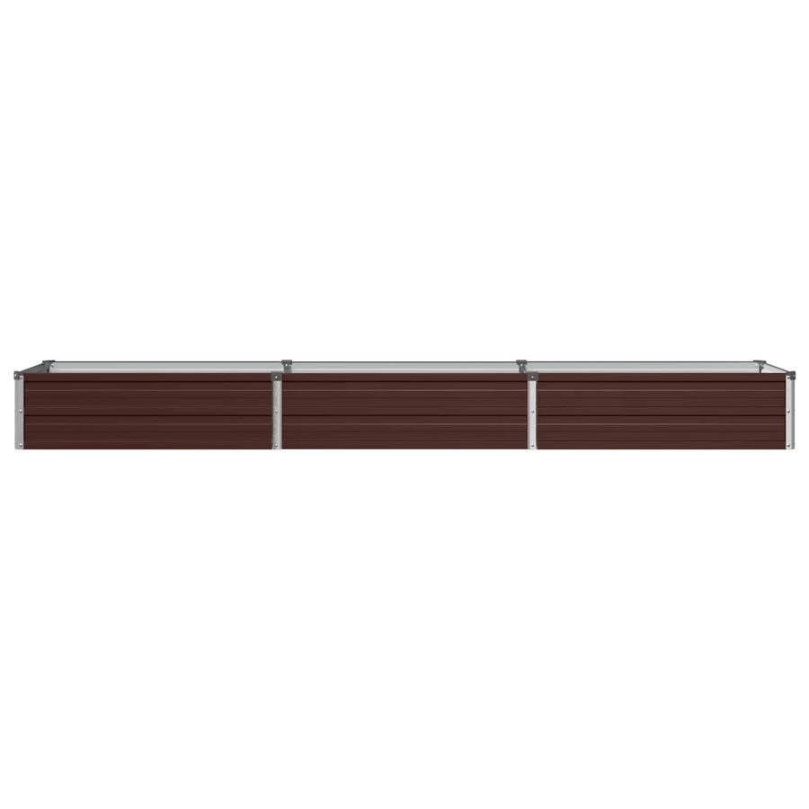 Verhoogd Tuinbed Bruin 240 x 40 x 24 cm koudgewalst staal