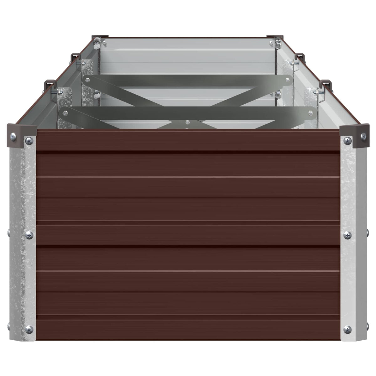 Verhoogd Tuinbed Bruin 240 x 40 x 24 cm koudgewalst staal