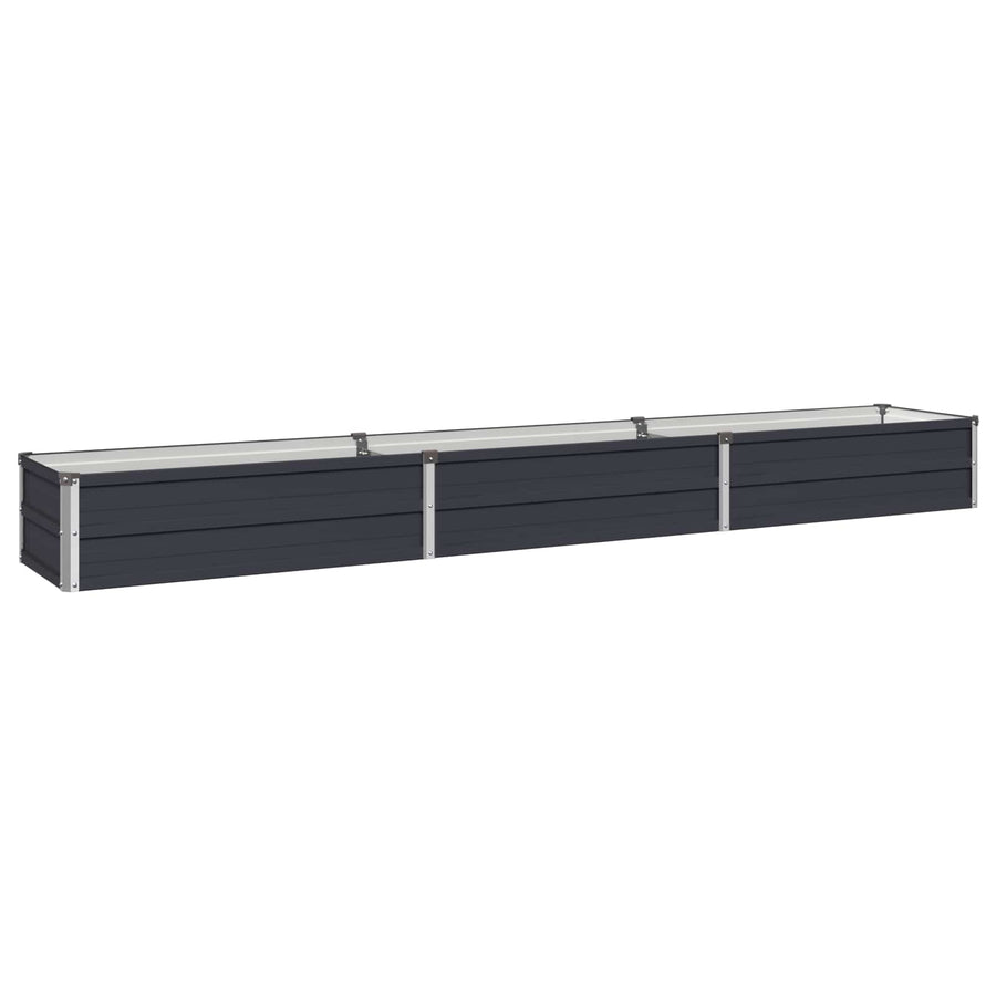 Verhoogd Tuinbed Antracietkleurig 240 x 40 x 24 cm