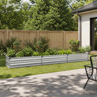 Verhoogd tuinbed 240x40x24 cm gegalvaniseerd staal