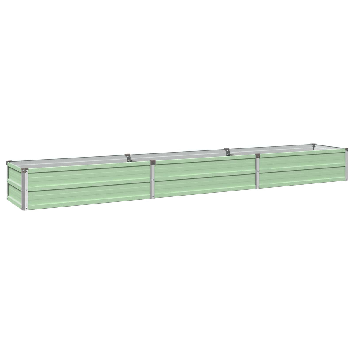 Verhoogd Tuinbed Pastelgroen 240 x 40 x 24 cm koudgewalst staal