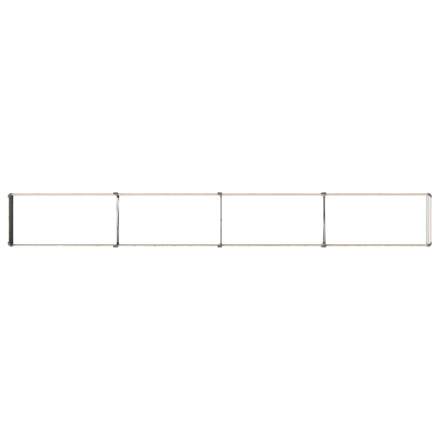 Verhoogd Tuinbed Houtbruin 320 x 40 x 24 cm koudgewalst staal