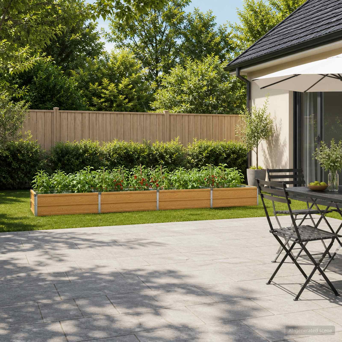 Verhoogd Tuinbed Naturel 320 x 40 x 24 cm koudgewalst staal