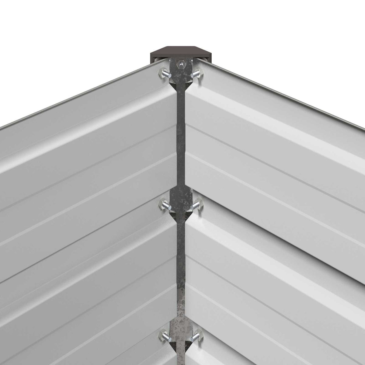 Verhoogd Tuinbed Grijs 320 x 40 x 24 cm koudgewalst staal