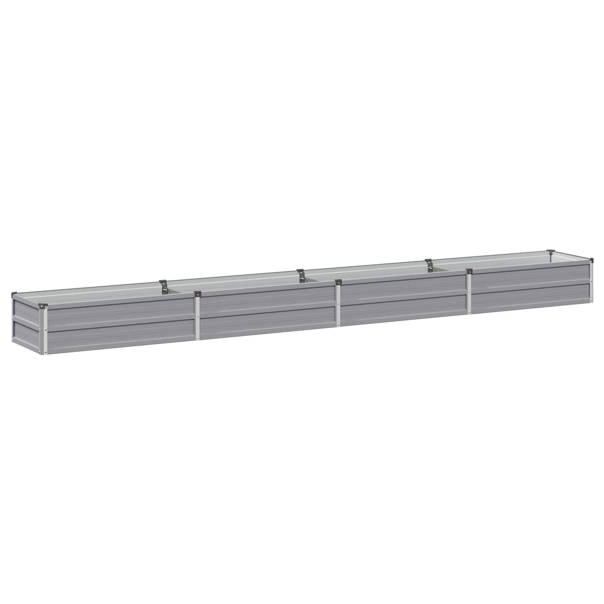 Verhoogd Tuinbed Grijs 320 x 40 x 24 cm koudgewalst staal