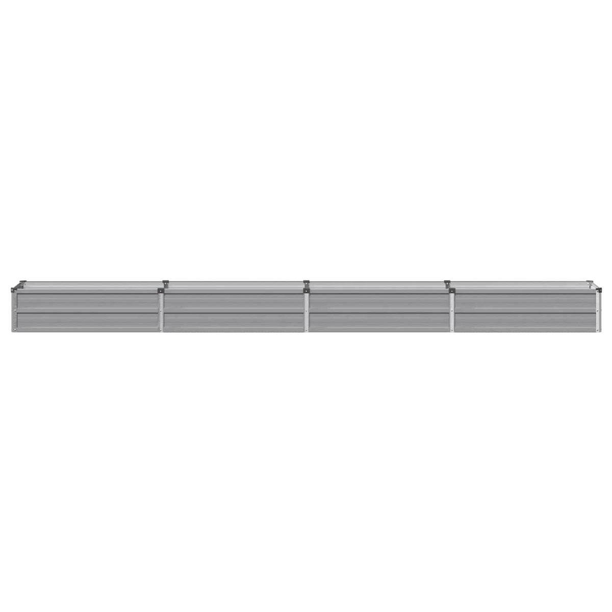 Verhoogd Tuinbed Grijs 320 x 40 x 24 cm koudgewalst staal