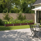 Verhoogd Tuinbed Bruin 320 x 40 x 24 cm koudgewalst staal