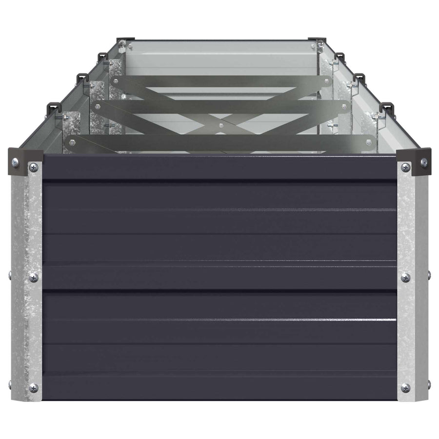 Verhoogd Tuinbed Antracietkleurig 320 x 40 x 24 cm