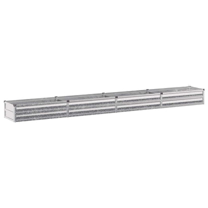 Verhoogd Tuinbed Zilverkleurig 320 x 40 x 24 cm gegalvaniseerd
