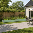 Tuinbed verhoogd 320x40x24 cm pastelgroen staal
