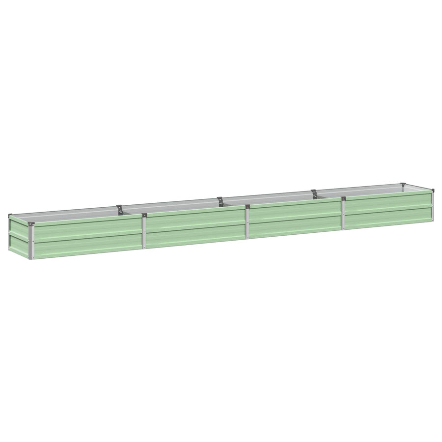 Verhoogd Tuinbed Pastelgroen 320 x 40 x 24 cm koudgewalst staal