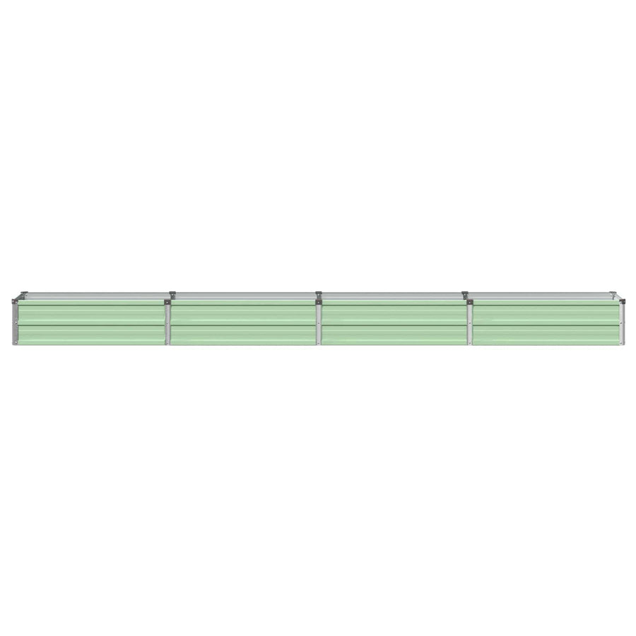 Verhoogd Tuinbed Pastelgroen 320 x 40 x 24 cm koudgewalst staal