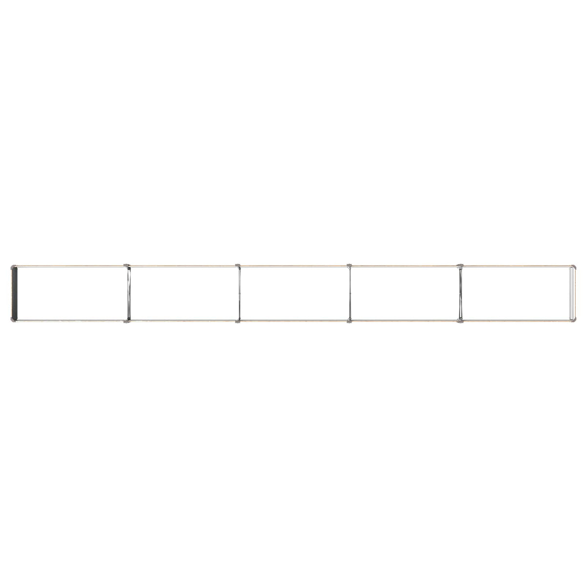 Verhoogd Tuinbed Houtbruin 400 x 40 x 24 cm koudgewalst staal
