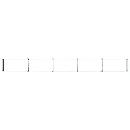 Verhoogd Tuinbed Houtbruin 400 x 40 x 24 cm koudgewalst staal