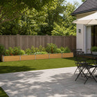 Verhoogd tuinbed 400x40x24 cm staal naturel