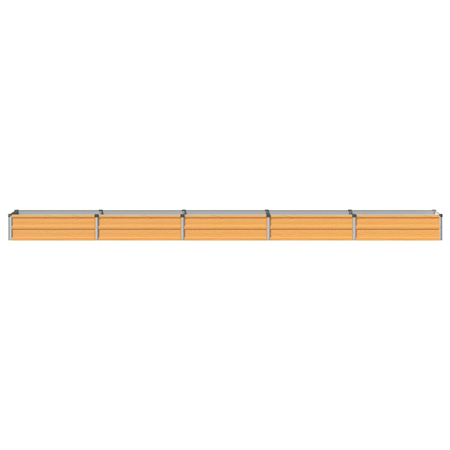 Verhoogd Tuinbed Naturel 400 x 40 x 24 cm koudgewalst staal