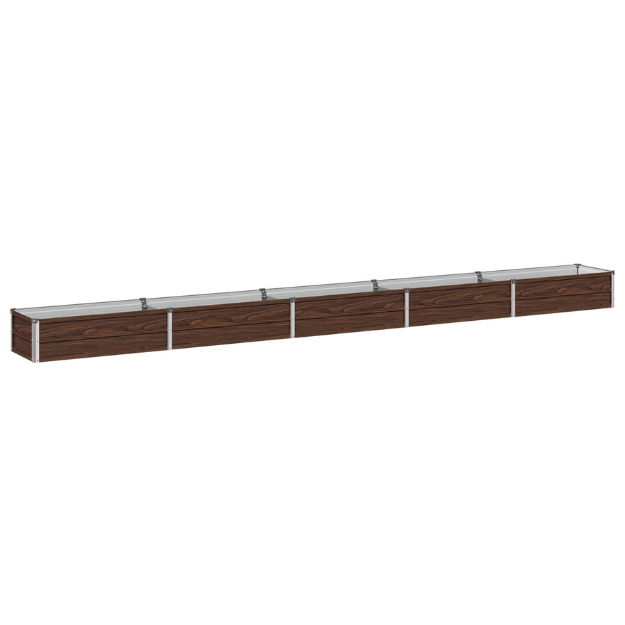 Verhoogd Tuinbed Zwart 400 x 40 x 24 cm koudgewalst staal