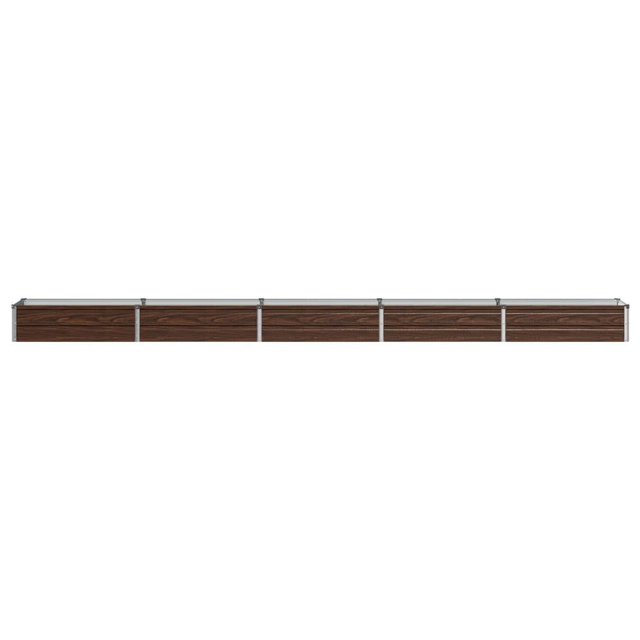 Verhoogd Tuinbed Zwart 400 x 40 x 24 cm koudgewalst staal