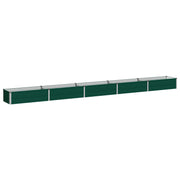 Verhoogd tuinbed 400x40x24 cm groen koudgewalst staal