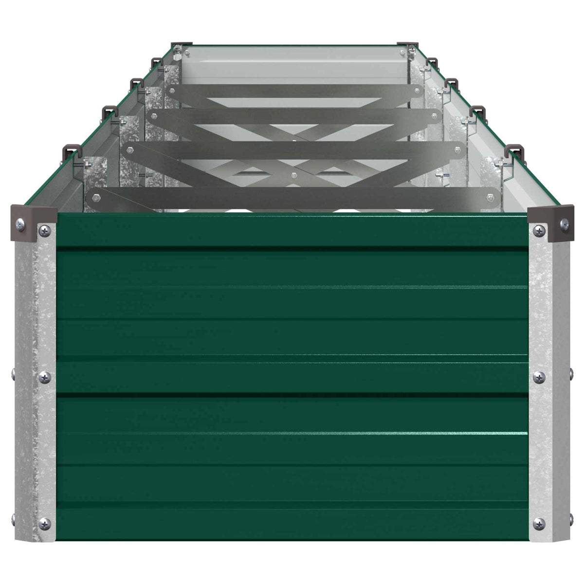 Verhoogd Tuinbed Groen 400 x 40 x 24 cm koudgewalst stalen