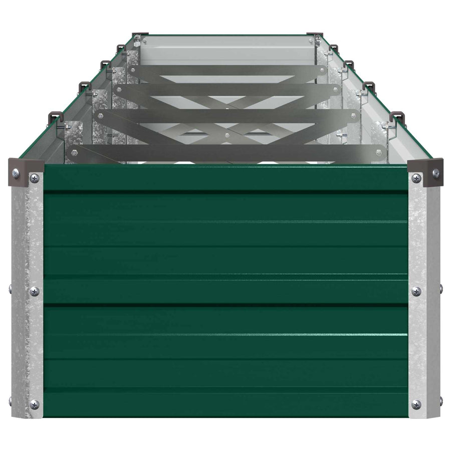 Verhoogd Tuinbed Groen 400 x 40 x 24 cm koudgewalst stalen