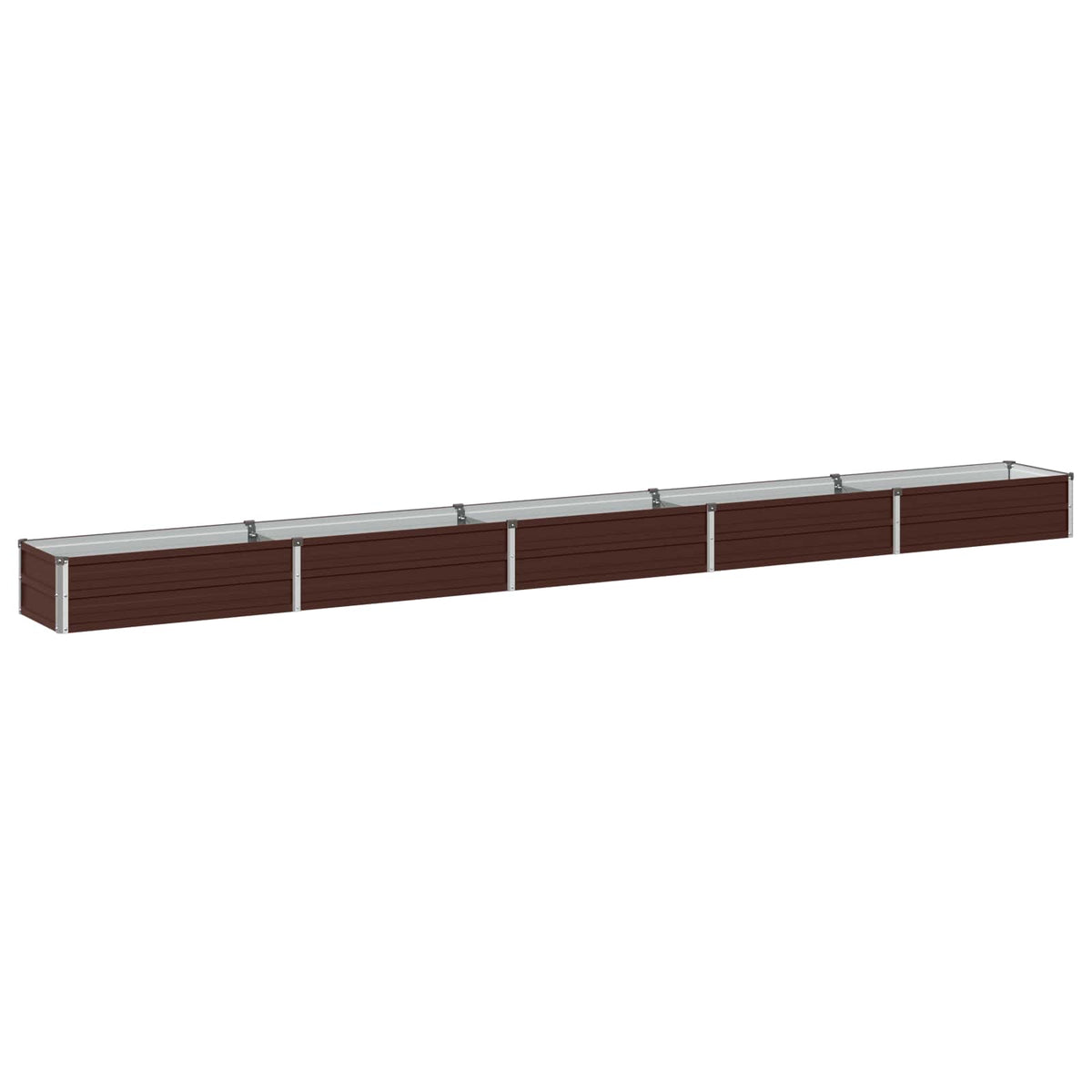 Verhoogd Tuinbed Bruin 400 x 40 x 24 cm koudgewalst staal