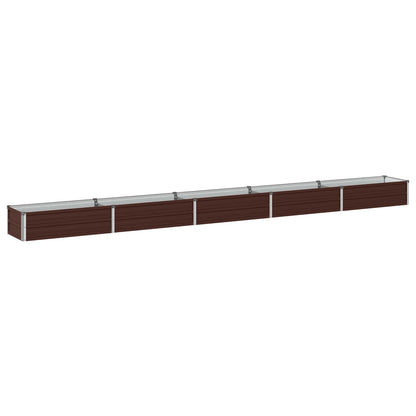 Verhoogd Tuinbed Bruin 400 x 40 x 24 cm koudgewalst staal