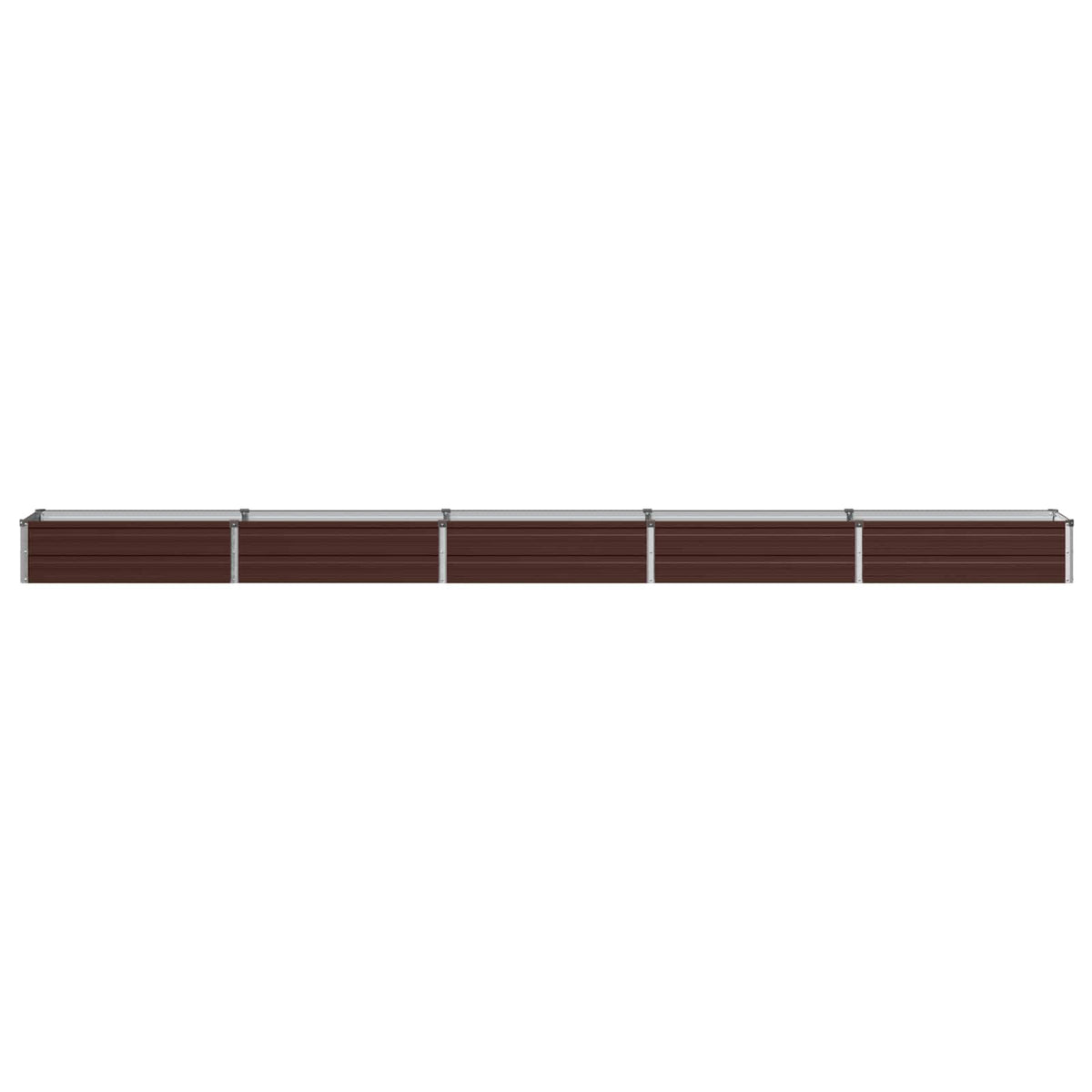 Verhoogd Tuinbed Bruin 400 x 40 x 24 cm koudgewalst staal